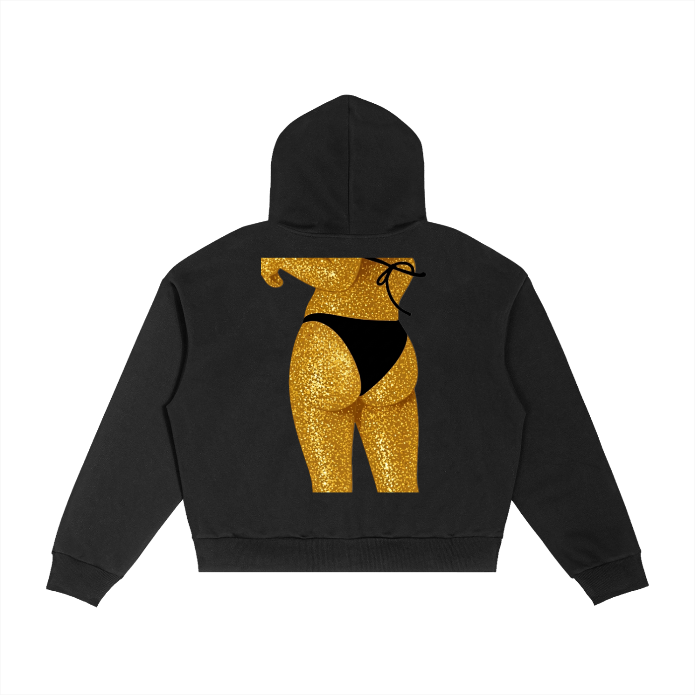 Goldenhind: Contrast Plaid Boxy Zip Hoodie