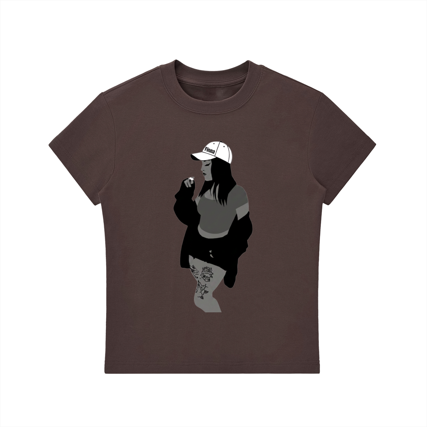 Homegirl: Essential Bodycon Crewneck T-Shirt