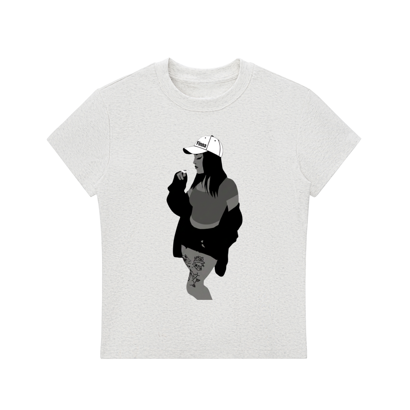 Homegirl: Essential Bodycon Crewneck T-Shirt