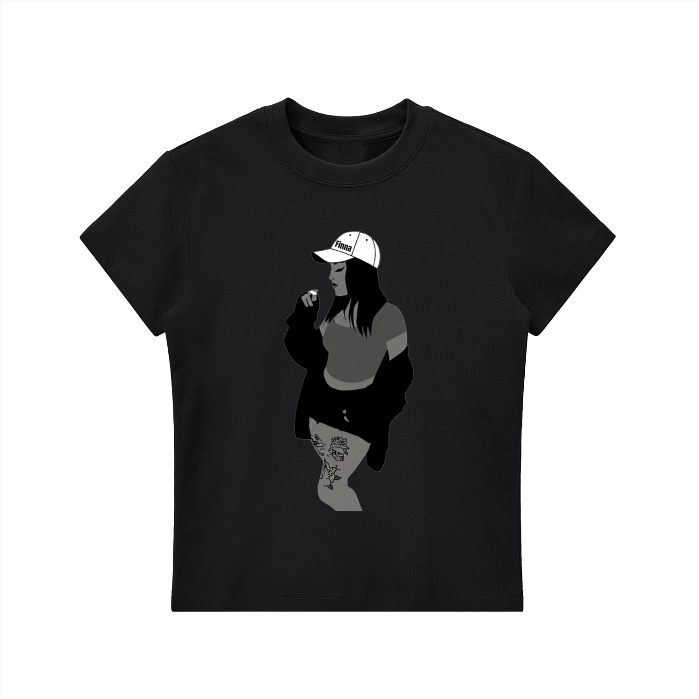 Homegirl: Essential Bodycon Crewneck T-Shirt